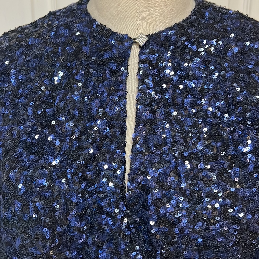 Zadig & Voltaire navy sequin dress size XS - Picture 4 of 15